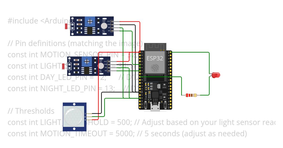 smart light simulation
