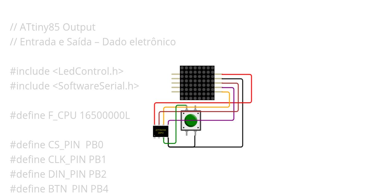attiny85-dice simulation