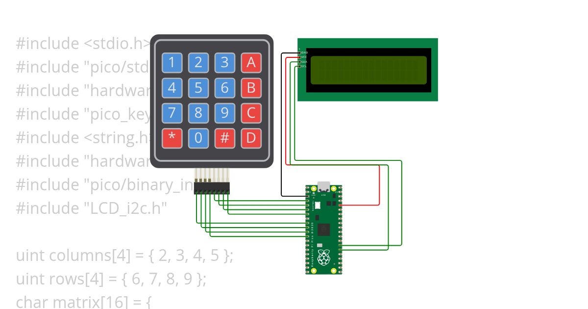 PICO_SDK_KEYPAD simulation
