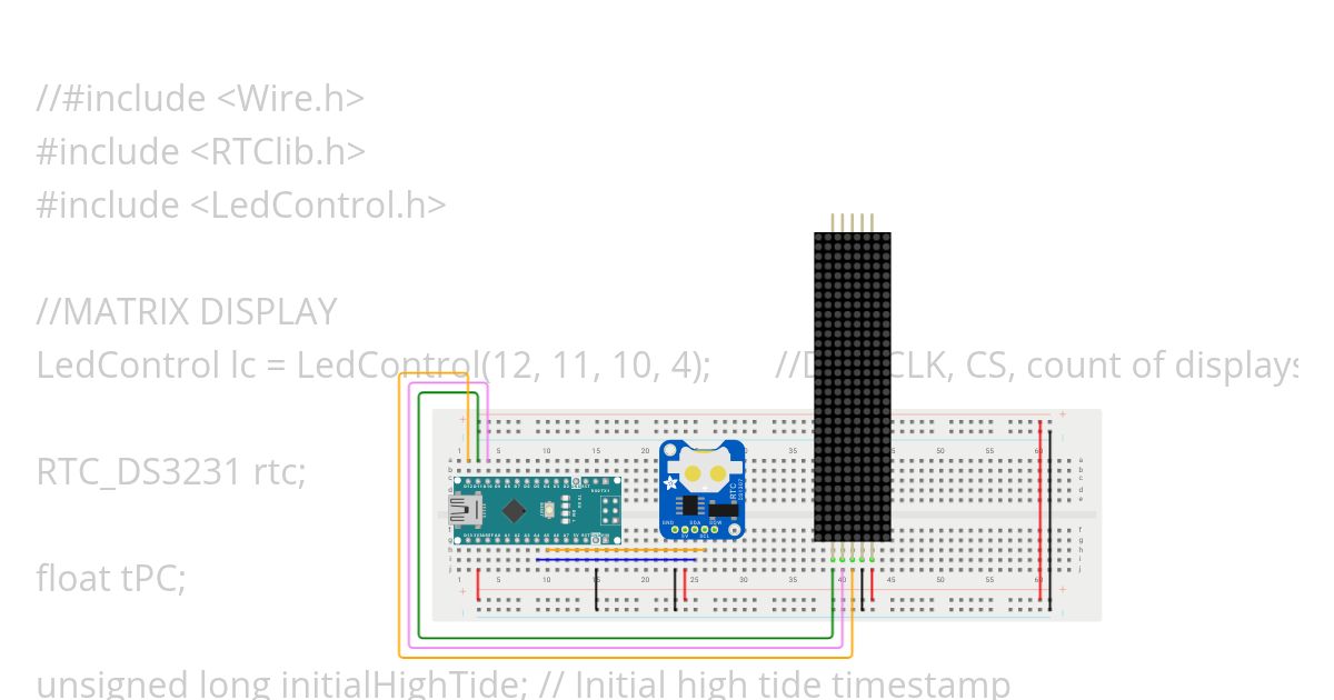 Tide Clock 8 simulation