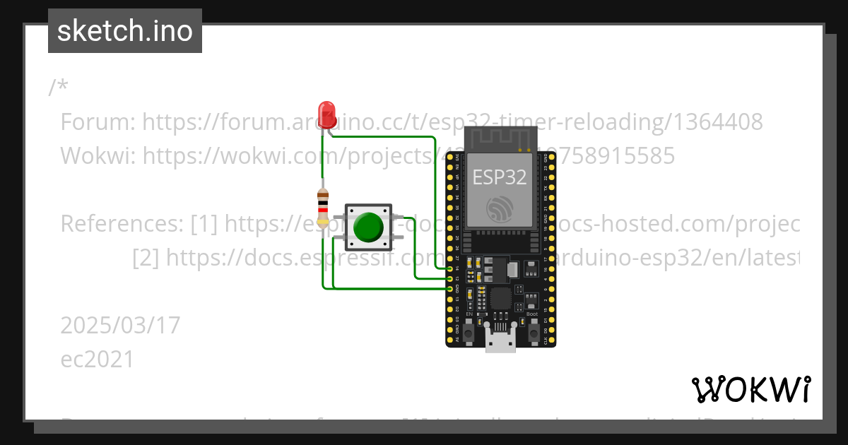 Wokwi - Online ESP32, STM32, Arduino Simulator