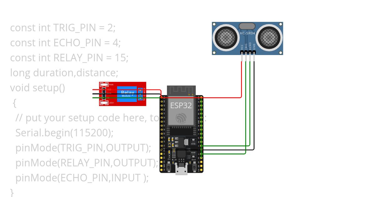 Ultra sonic with delay simulation