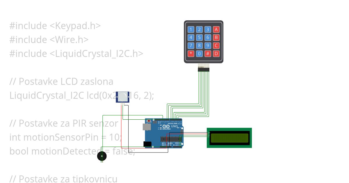 Alarm system simulation