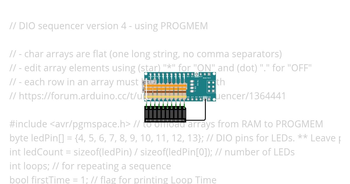 LEDsequencer simulation