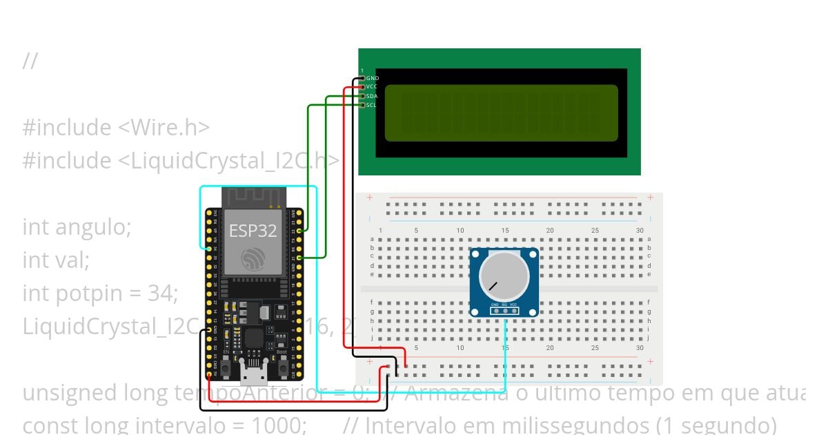 ESP32_DEV_KIT exercício 1 simulation