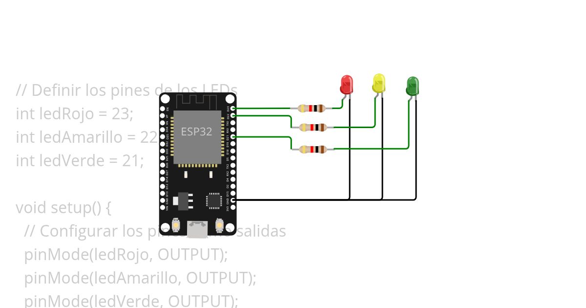 Semaforo Ciclo FOR simulation