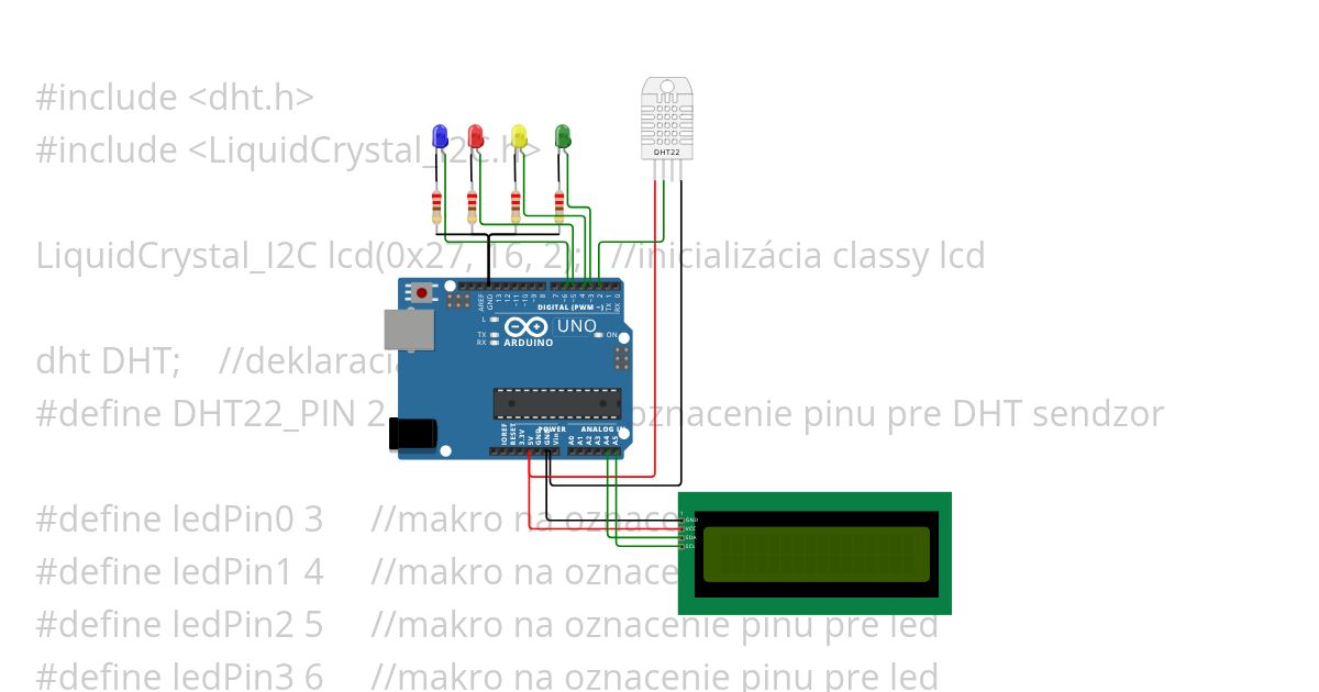 3led+dht simulation