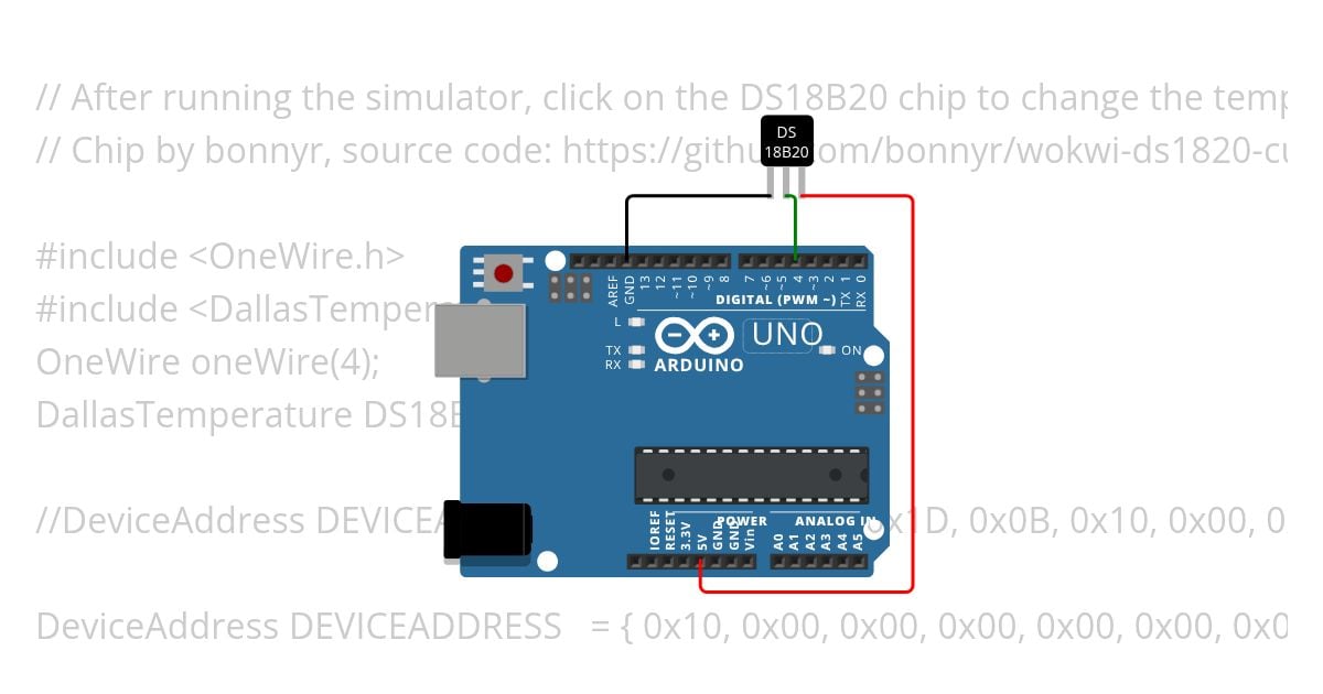 DS18B20 by Index or Address simulation