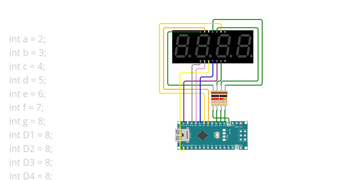 Display 7 Segmentos 3 simulation