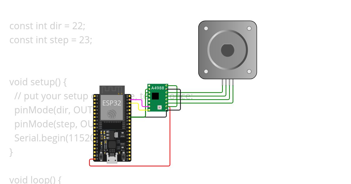 stepper motor test simulation