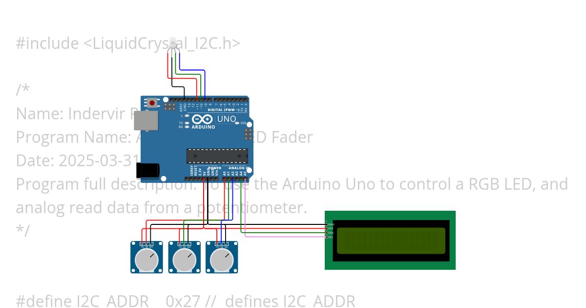 PWM LED Fader simulation