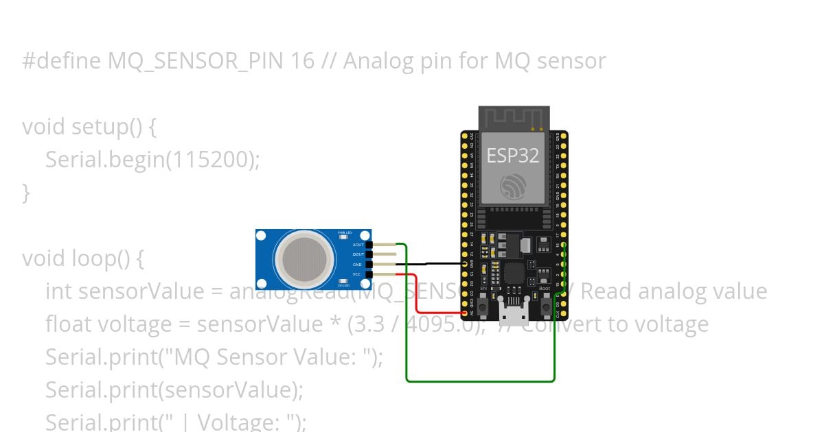 MQ2 sensor simulation