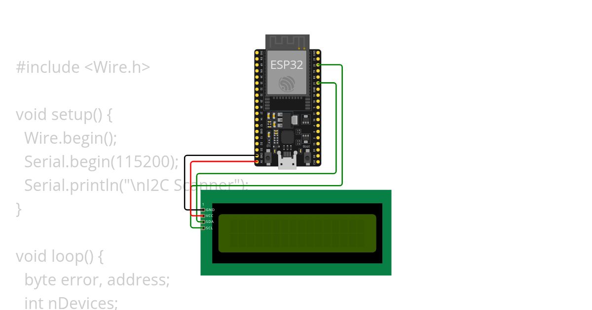 I2cScan.ino simulation