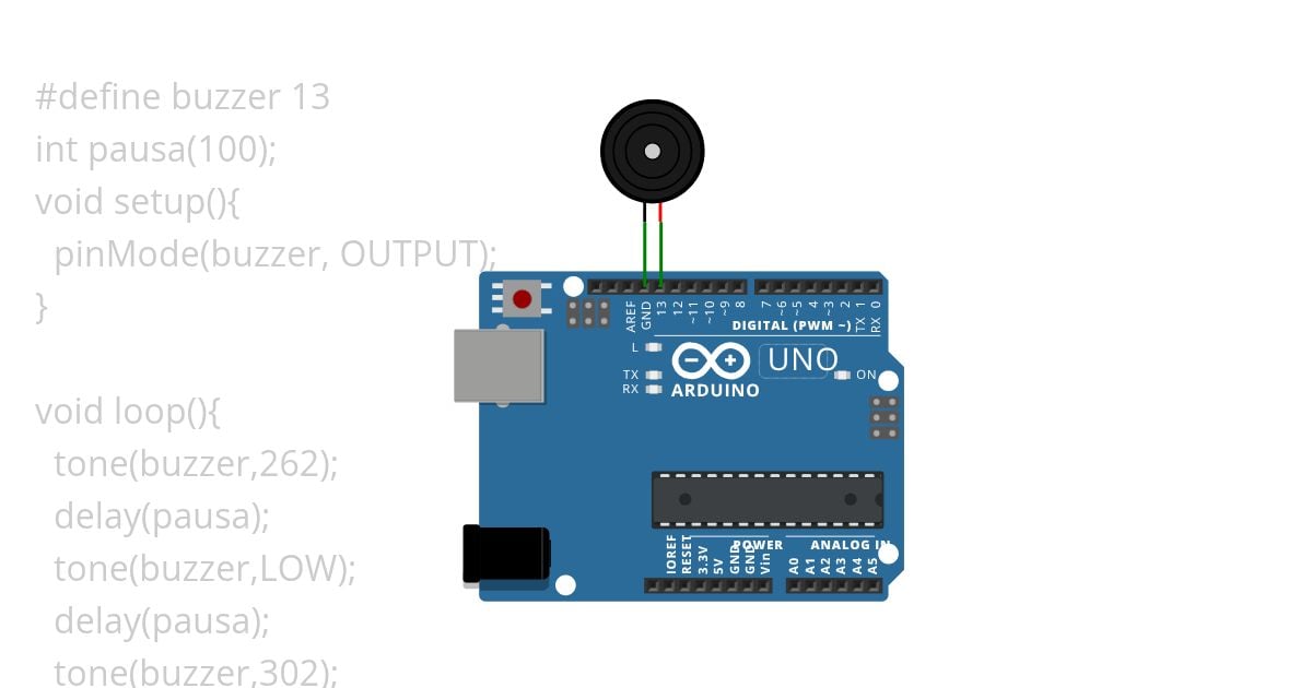 buzzer Pacman simulation