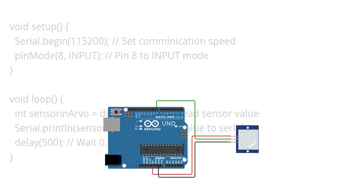 pir sensor Copy simulation