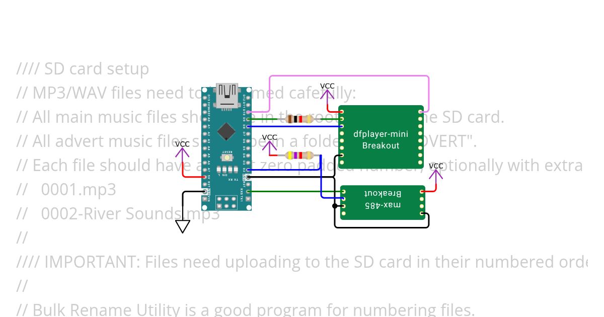 DMX-to-DFPlayer simulation