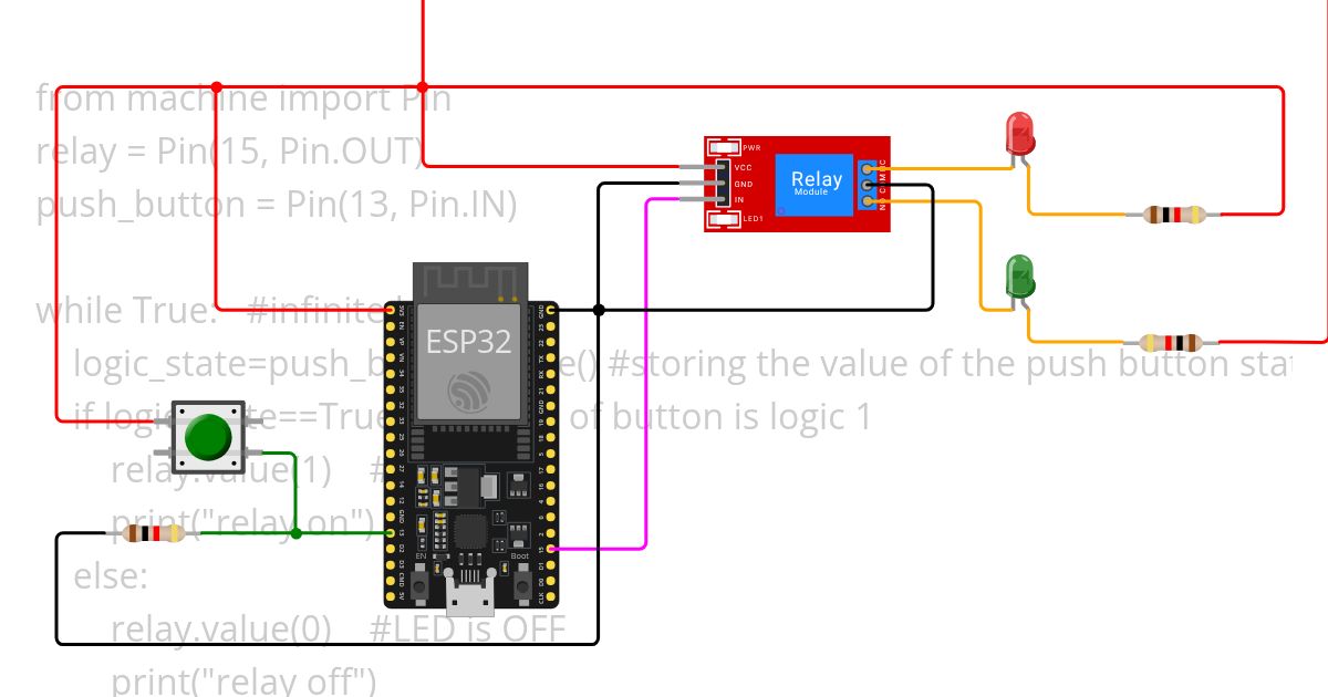 pushButton_relay simulation