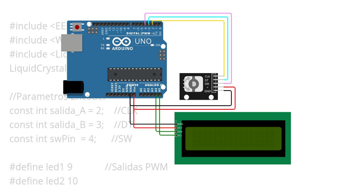 Menu lcd con encoder_2 simulation