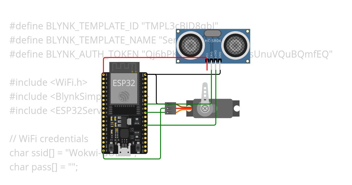 ESP32 - Servo Motor simulation