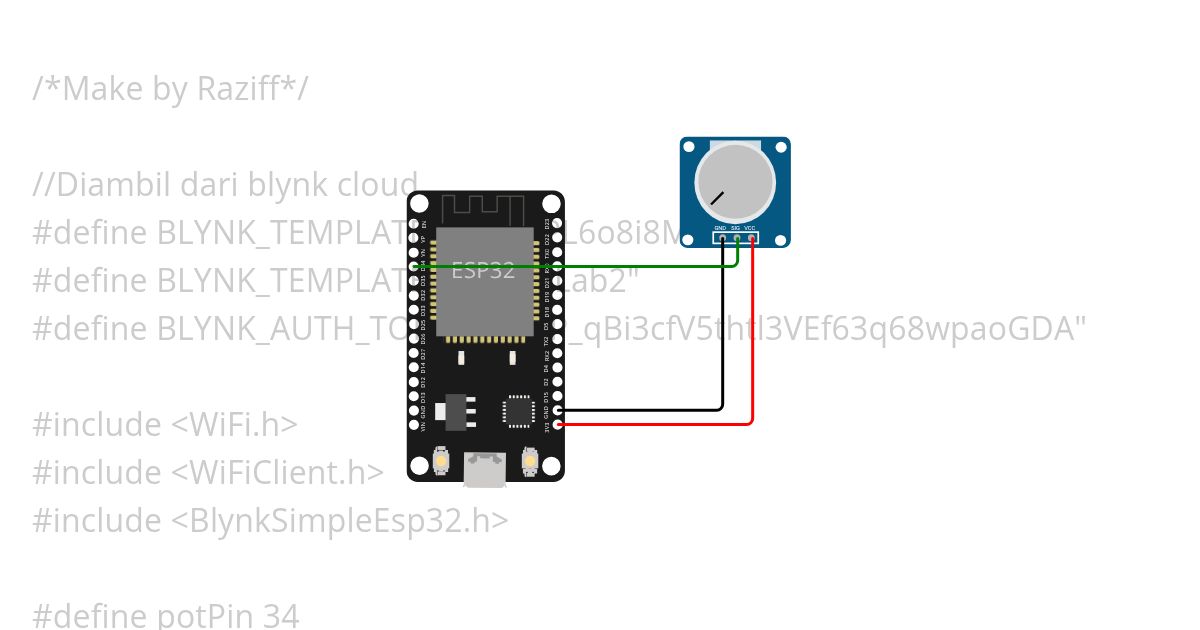 Blynk Potentiometer Mar 2025 simulation