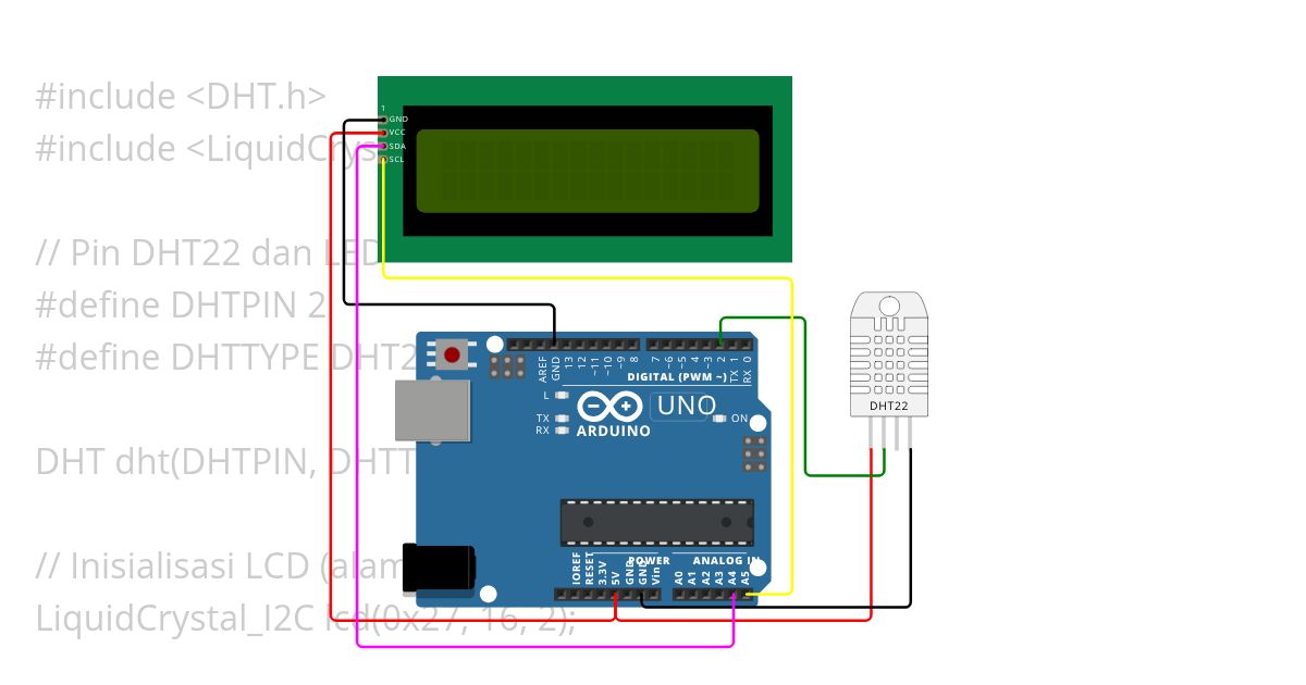 Membaca Sensor Suhu simulation