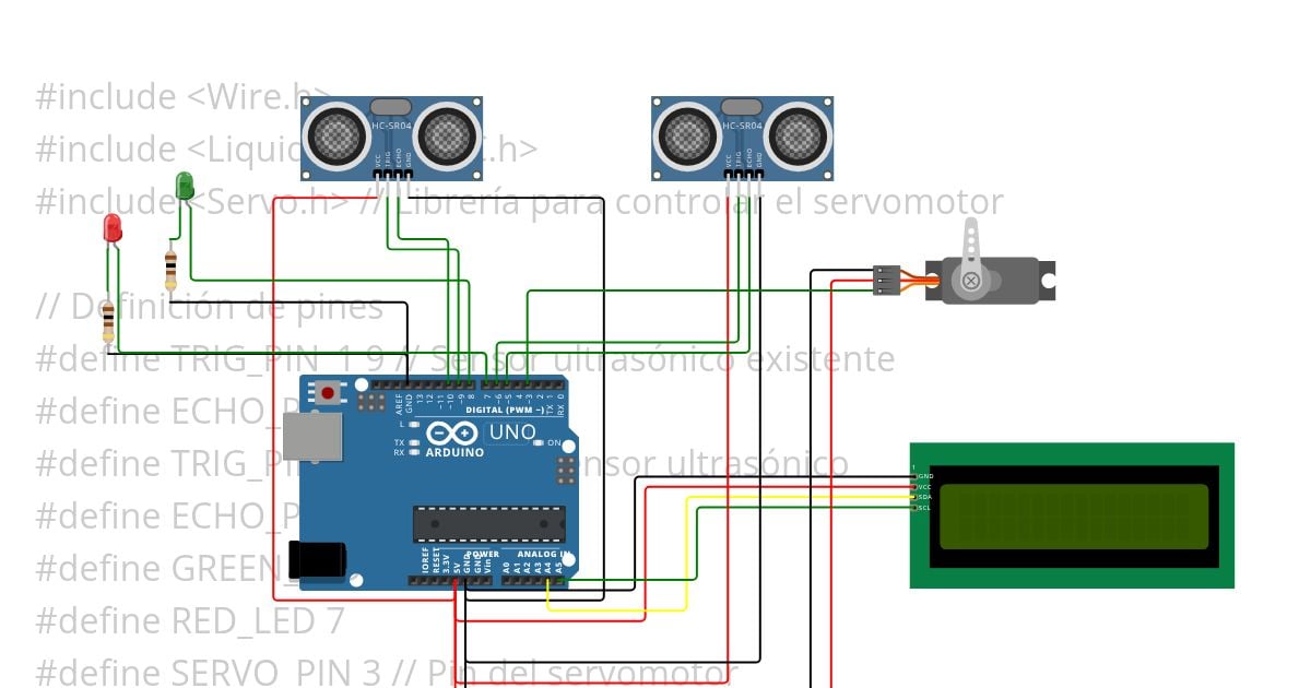 2 Ultrasonic Copy LCD SERVO simulation