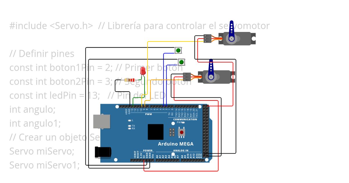 Led-Servo Copy simulation
