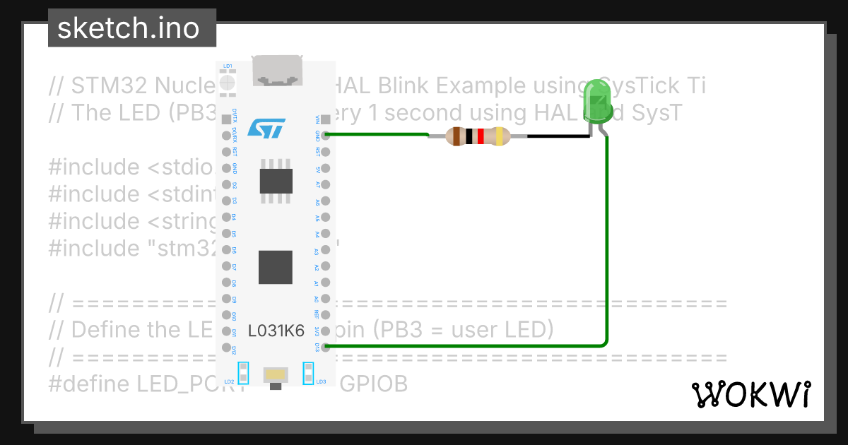 Wokwi online esp32 stm32 arduino simulator
