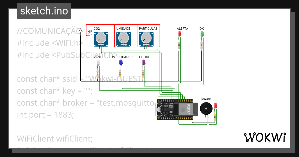 Wokwi - Online ESP32, STM32, Arduino Simulator