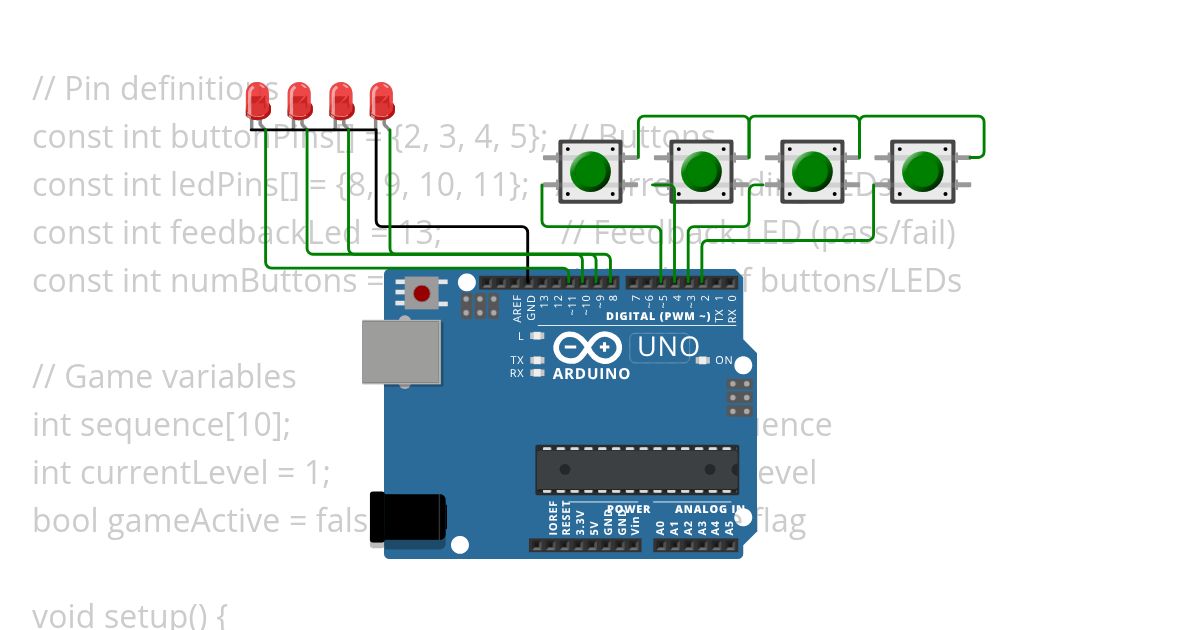  Push Button Counter (with LEDs) Use one button and 3 LEDs simulation