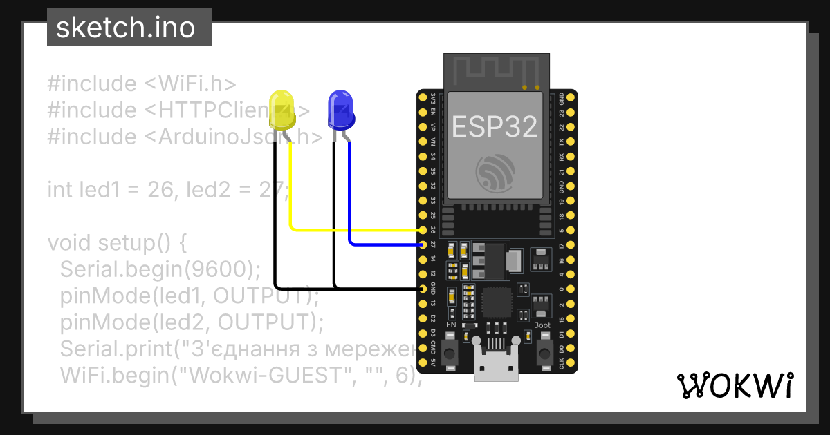 Wokwi online esp32 stm32 arduino simulator