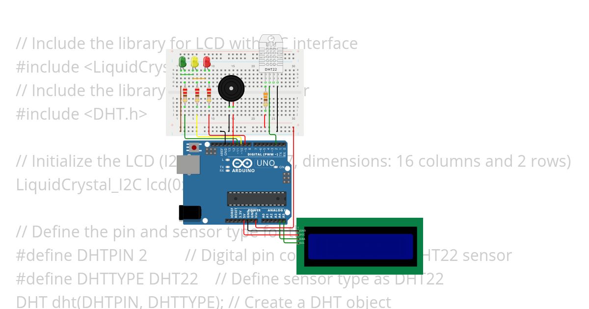 Temperature and Humidity Monitoring simulation