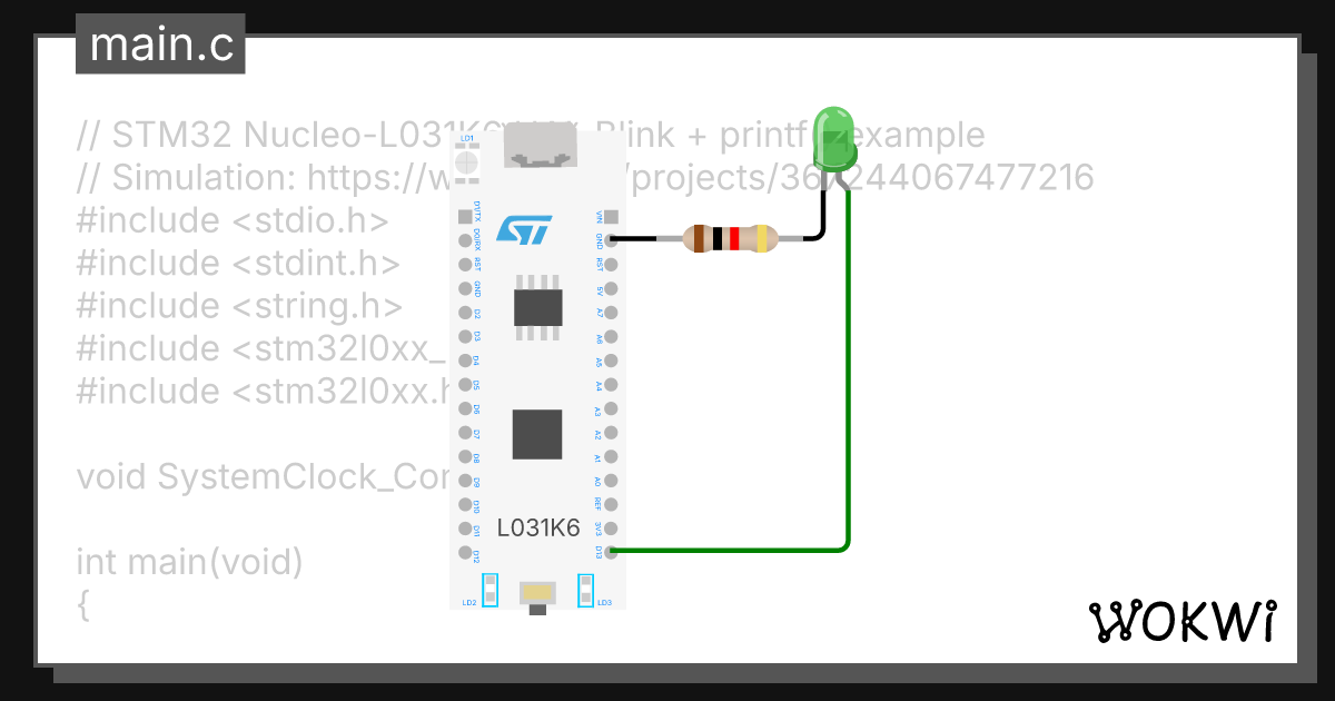 Wokwi online esp32 stm32 arduino simulator