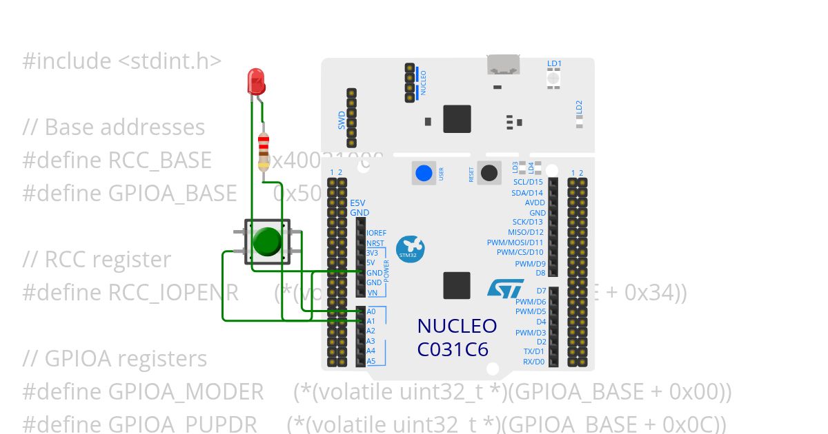 stm32_ledsw1 simulation