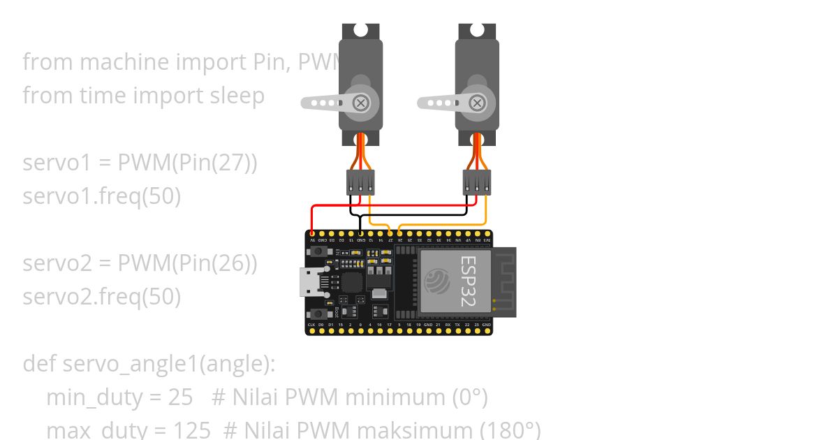 Servo motor 2 biji simulation