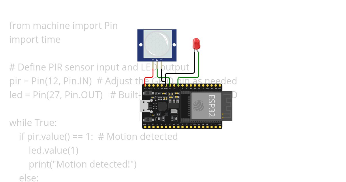 PIR sensor simulation