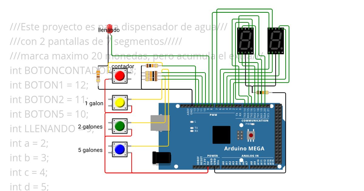 Dispensador de Agua 3 simulation
