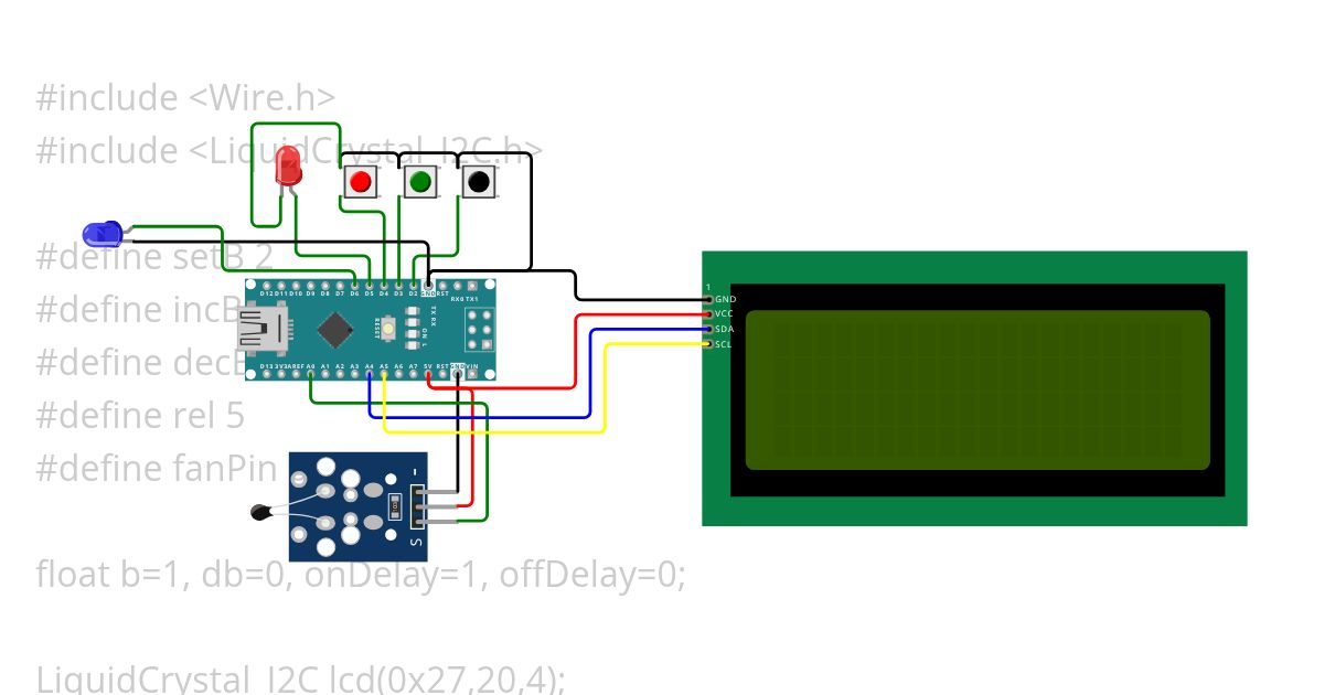 Temp Sensor Project simulation
