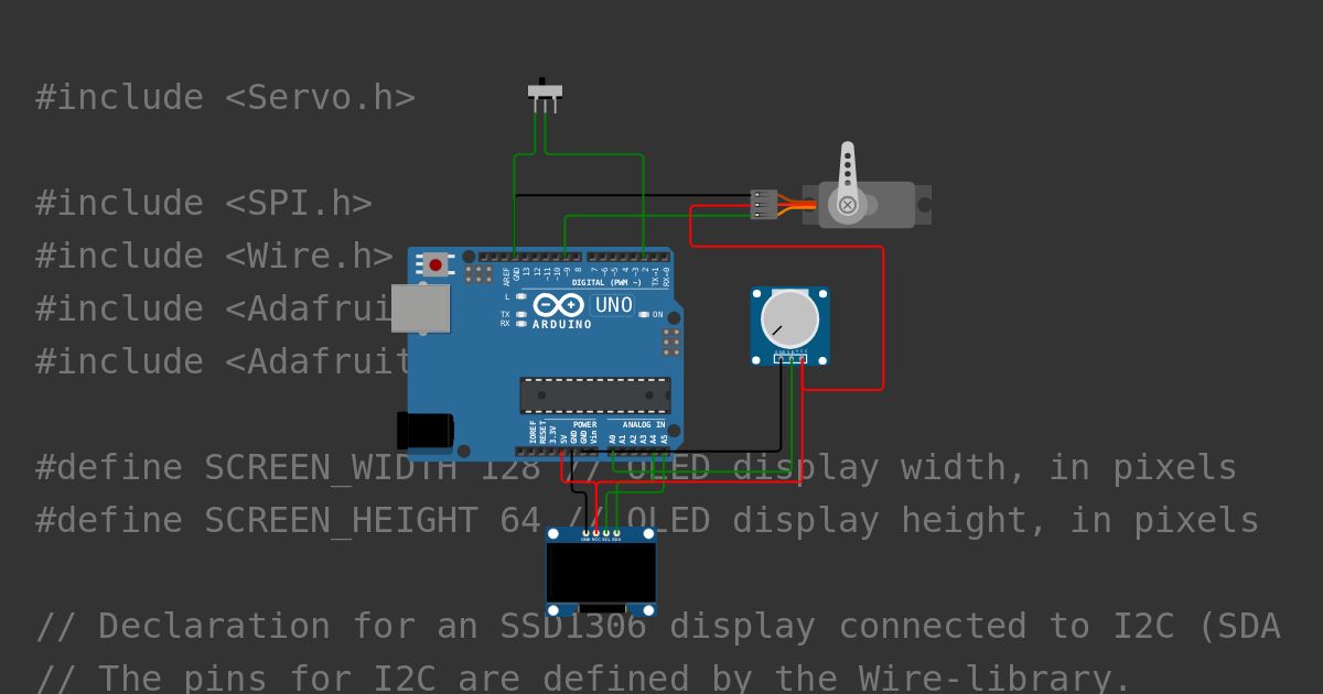servo and display angle