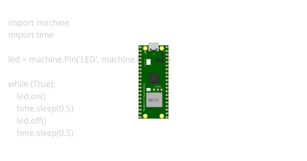 MicroPython Pico W LED simulation