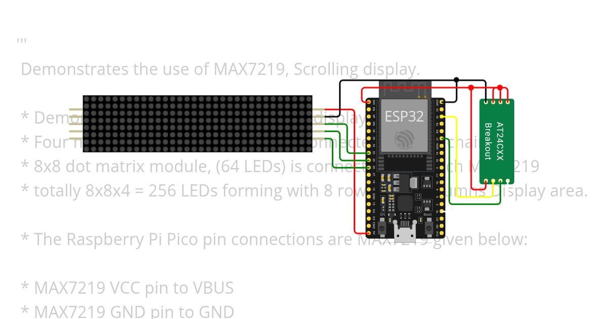 micropython max7219 eeprom simulation