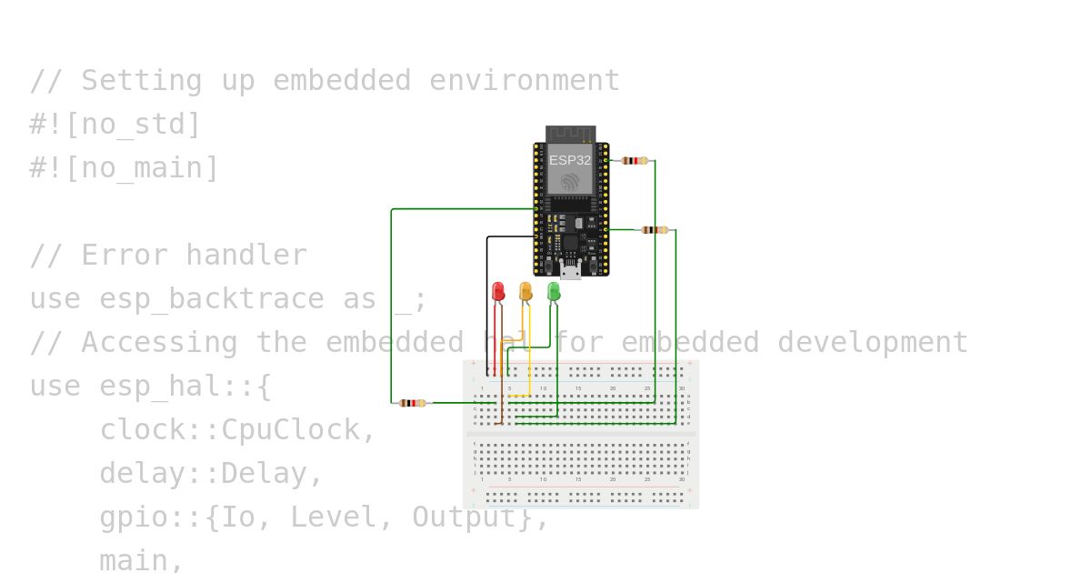 esp32 no_std traffic lights