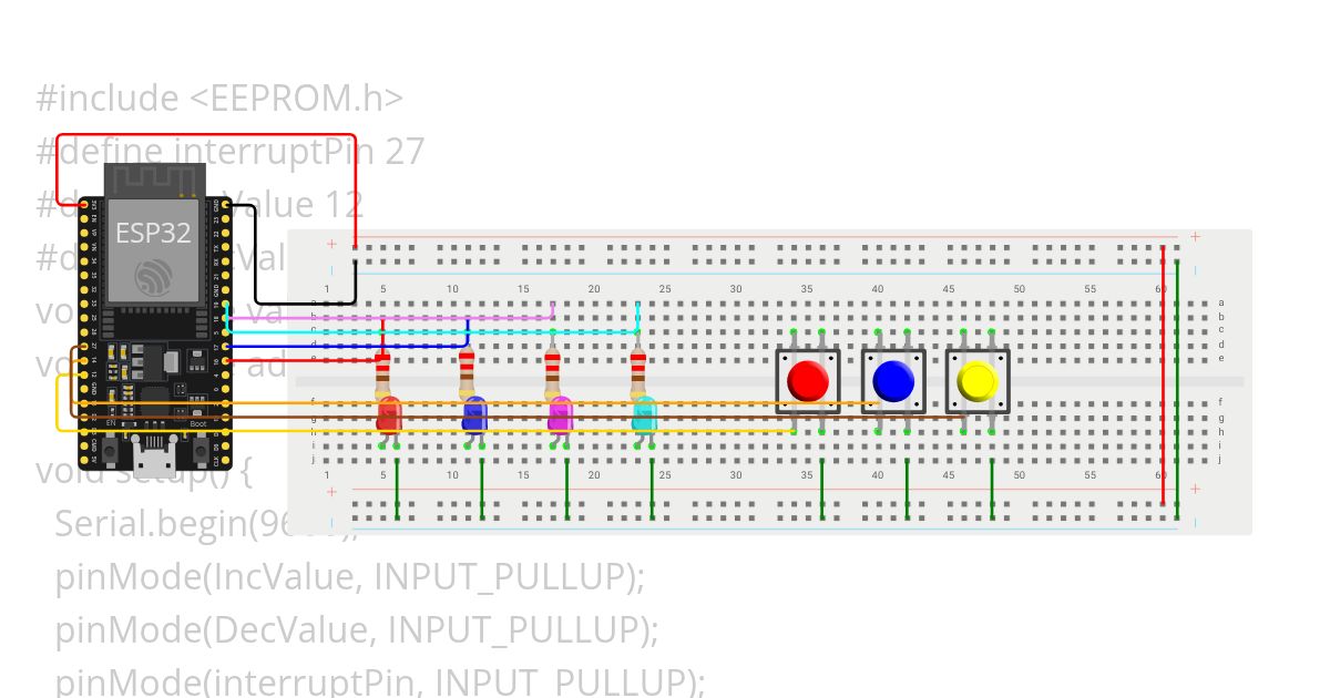 EEPROM - Arduino simulation