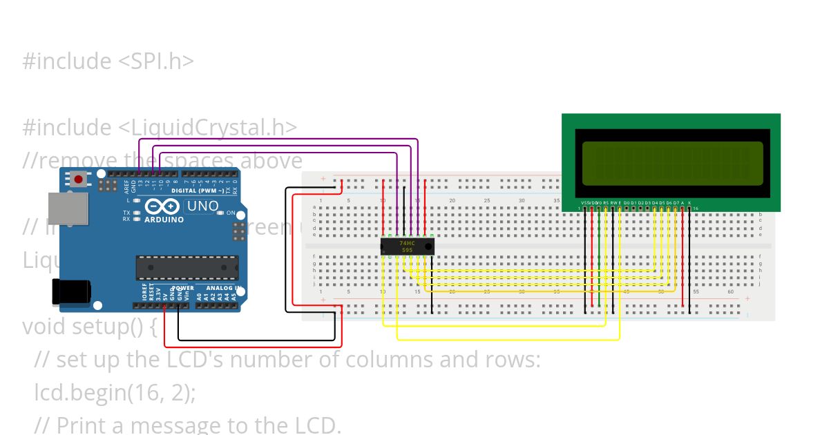 Shift Register_lcd simulation