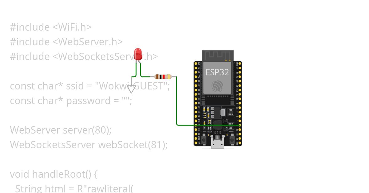 WEBSOCKET-LED simulation