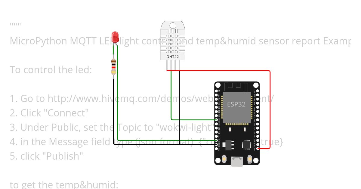 MicroPython-MQTT-sensor&light simulation