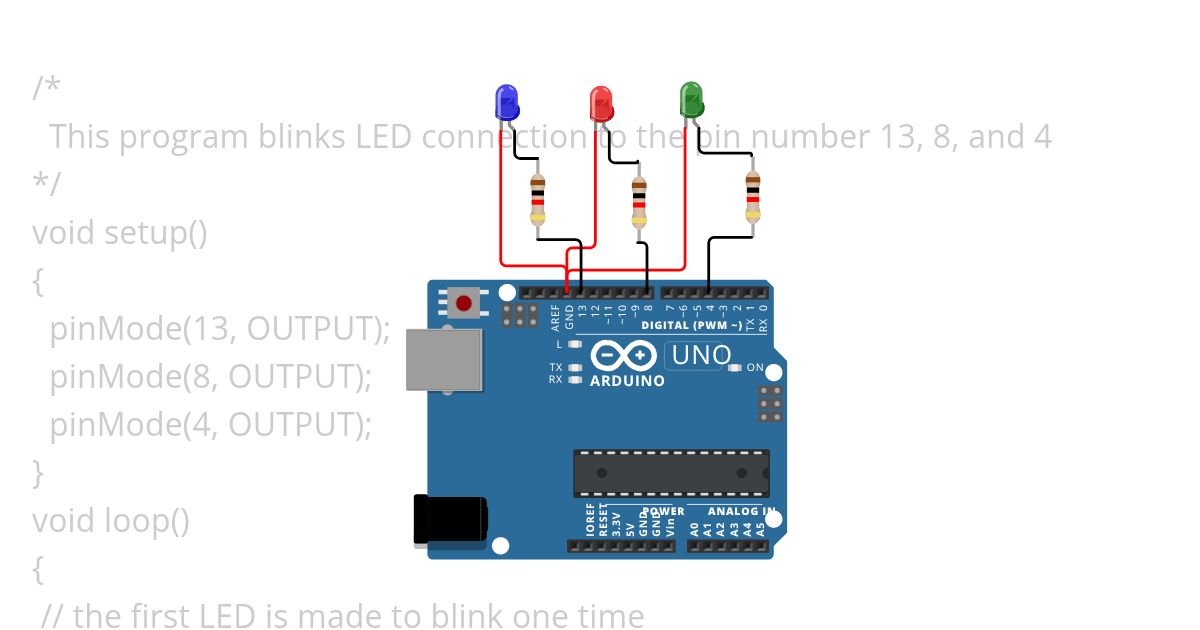 project-8 fast blink & 3iow blink of led  simulation