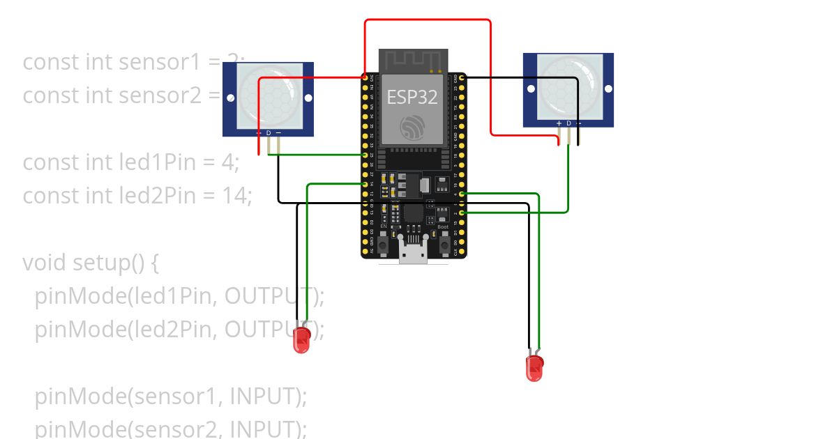 mini projet 3 sensor PIR simulation