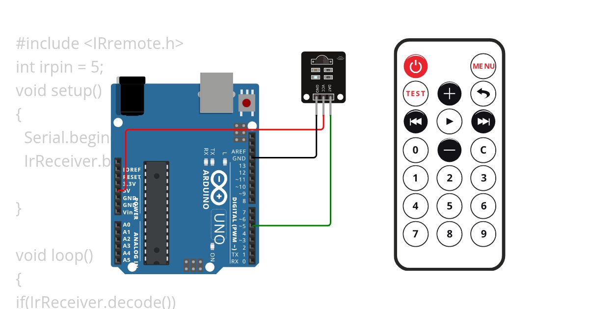 IR Remote simulation