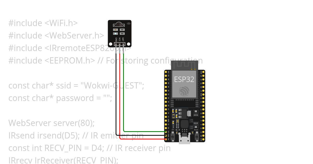 Web server based universal remote for tv/multimedia devices simulation
